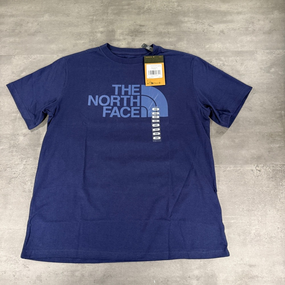 The North Face T-Shirt Womens Medium Short Sleeve Half Dome Summit Navy Graphic